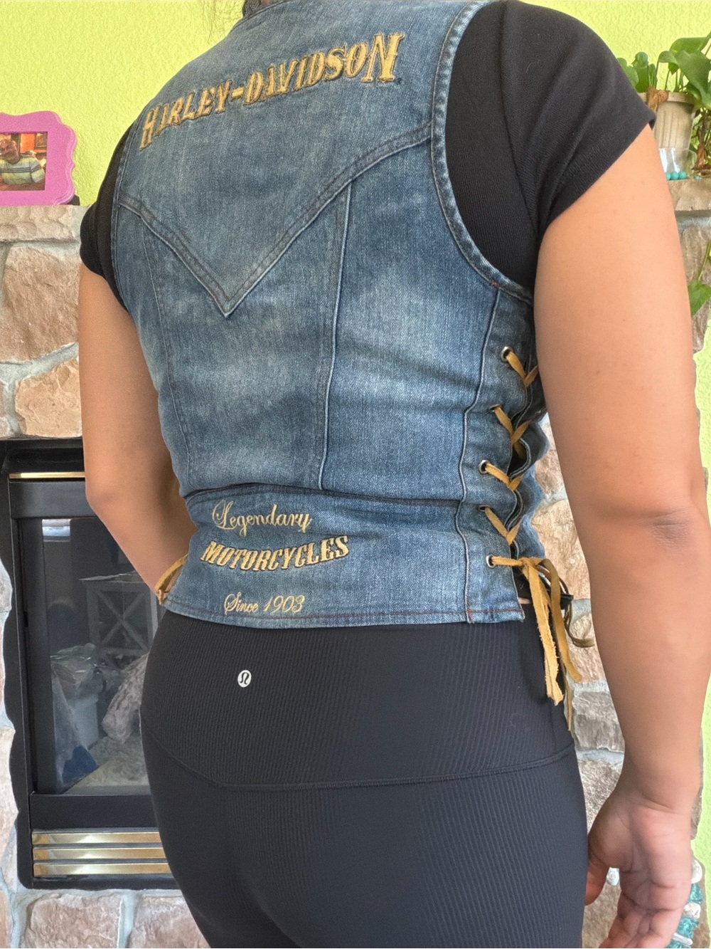 Vintage Harley Davidson vest